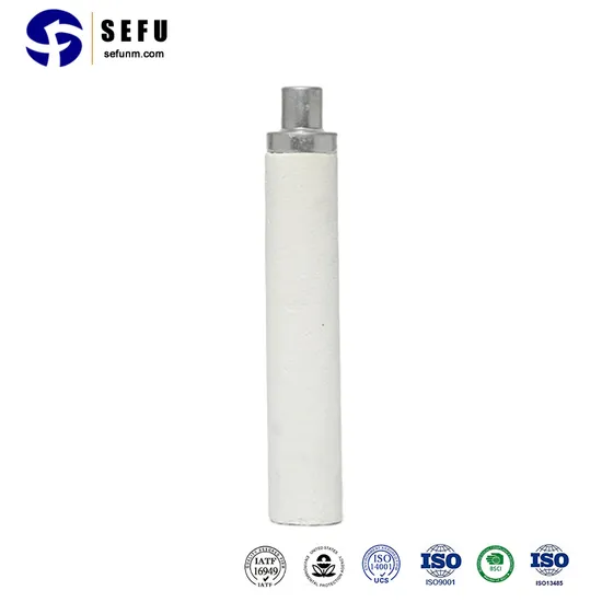 Sensor de detecção rápida de temperatura de metal com mangas de diatomita